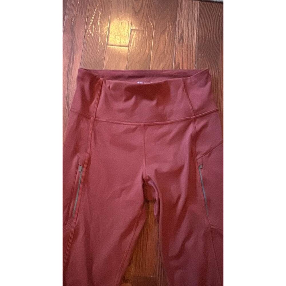 Athleta Rainier Tight High Rise Leggings in Spiced Cabernet Red Small S - Picture 6 of 8